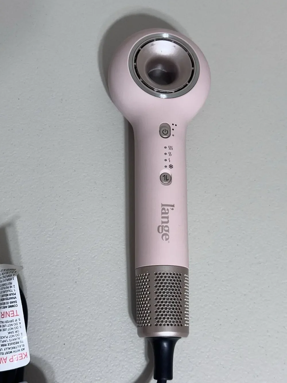 Lange Hair Axia HaloRing Dryer Blush 4 Heat **** Parts Blows Cold Will Not Heat